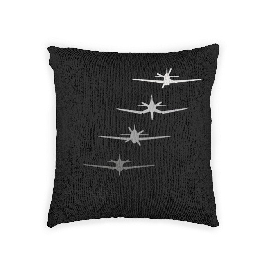 Best Warbirds Ever P-51 F4U P-47 P-40 and A6M Woven Pillows