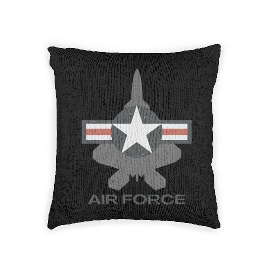 F-22 Raptor Patriotic Roundel Woven Pillows