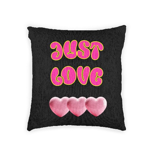 Just Love: Y2K 2000s Heart Woven Pillows
