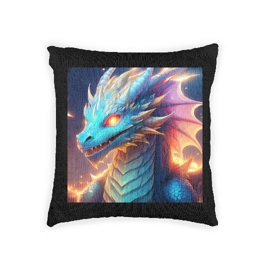 Celestial dragon Woven Pillows
