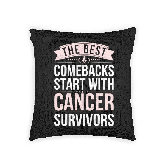 Cancer Survivor Chemotherapy Chemo Beat Cancer Woven Pillows