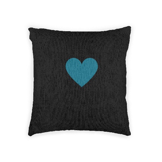We Heart Our Admin - Teal & Black Design Woven Pillows