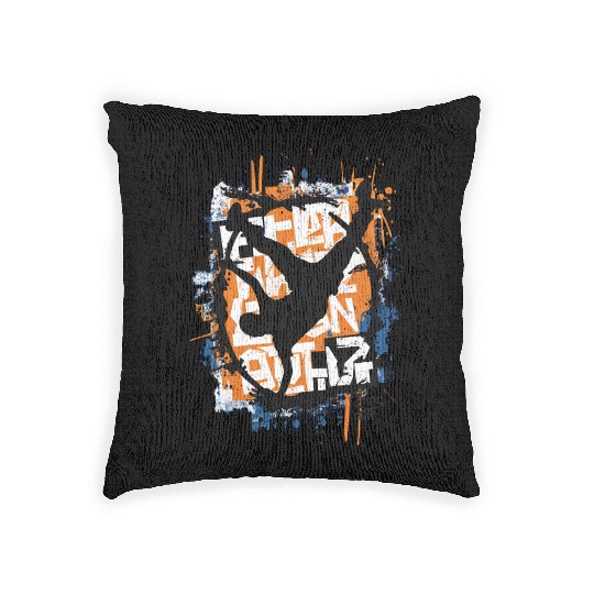Vintage Hip Hop Rapper-Inspired Urban Art Woven Pillows