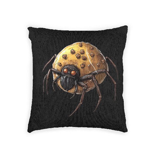 Donut Spider Funny Creative Motif Woven Pillows