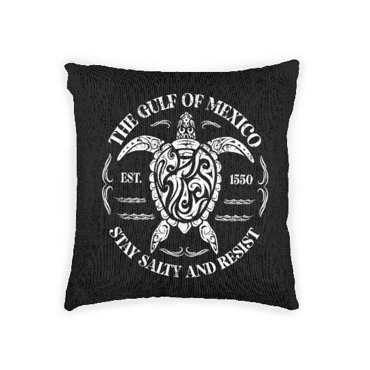 Tribal Sea Turtle Gul Coast Spirit Woven Pillows