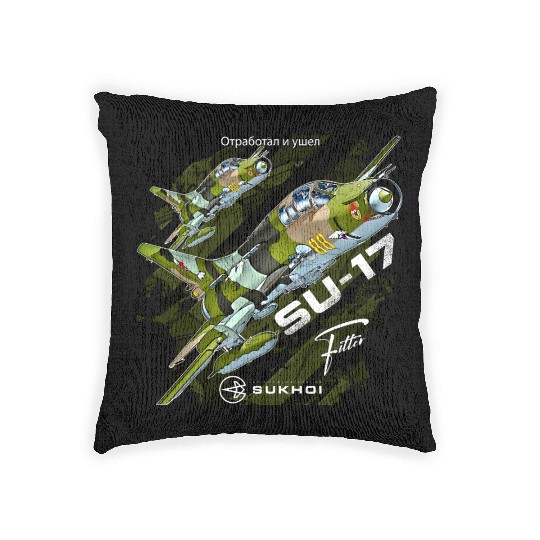 Sukhoi Su-17 Fitter – Iconic Soviet Jet Woven Pillows