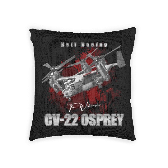 CV22 Osprey Us Air Force Hybrid Aircraft Woven Pillows
