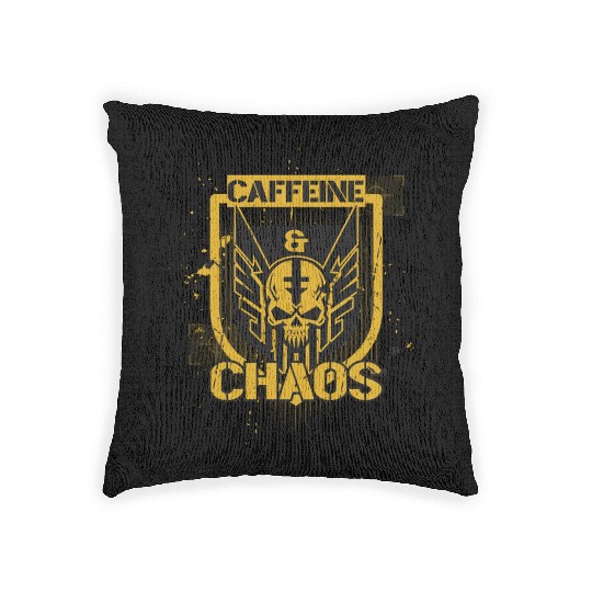 Caffeine & Chaos Woven Pillows