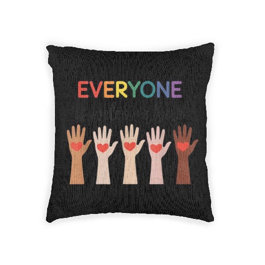 Everyone Is Welcome Here Idaho Teacher Woven Pillows