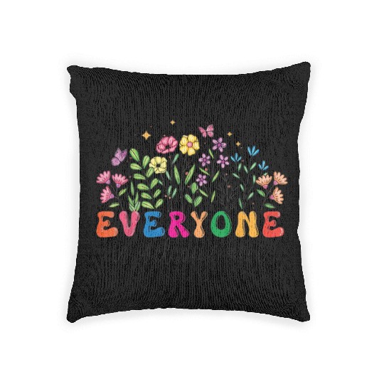 Everyone Is Welcome Here Idaho Teacher Woven Pillows