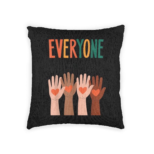 Everyone Is Welcome Here Idaho Teacher Woven Pillows
