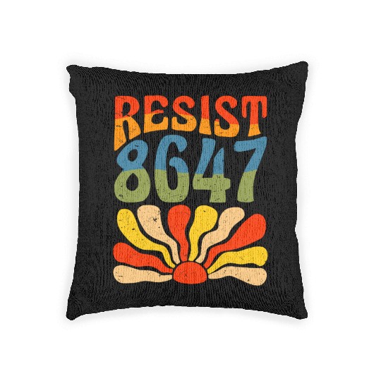 Retro Resistance Sunrise Woven Pillows