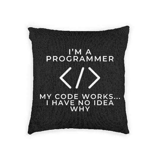 Programmer Logic – Funny Coding Design Woven Pillows