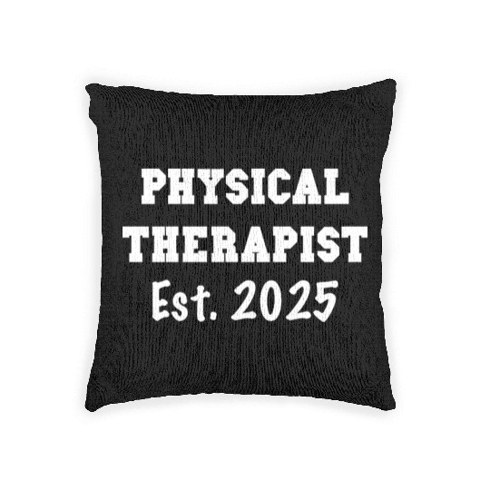 Physical Therapist Graduation Gift - PT Est. 2025 Woven Pillows