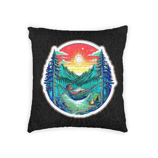 Camping Serenity Woven Pillows