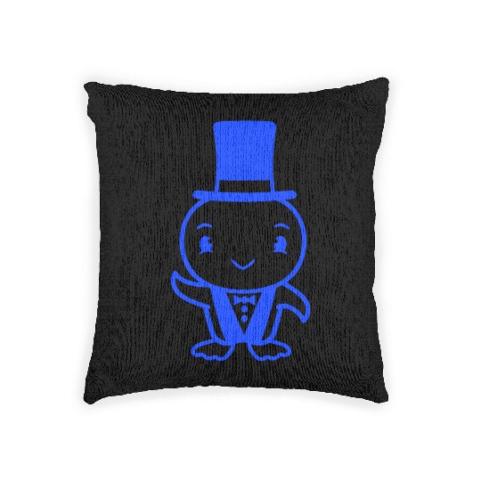 Bird Husband Top Hat Suit Wedding Rich Duck Groom Woven Pillows