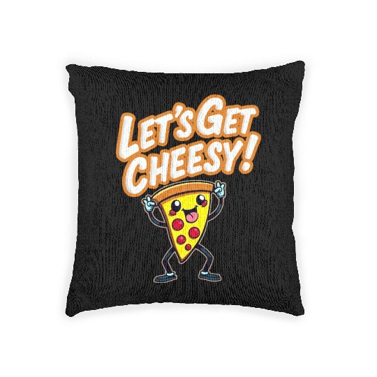 Let s Get Cheesy Woven Pillows