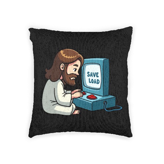 Jesus Saves and Loads Woven Pillows