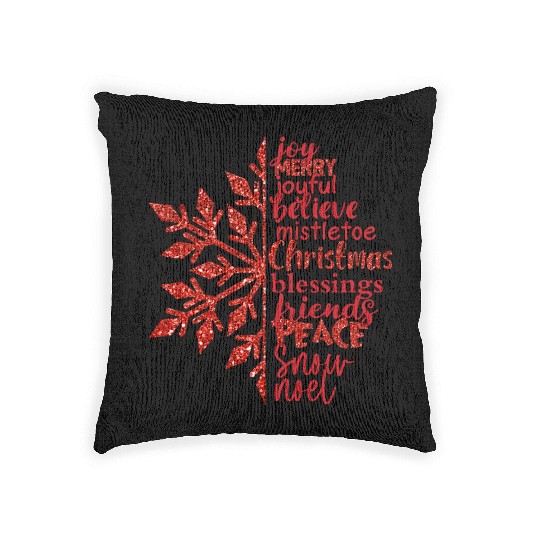 Queen bundle Christmas snowflake sublimation Woven Pillows