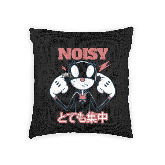 noisy Cat Anatomy Woven Pillows