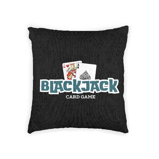 Blackjack: The Classic Card Game Woven Pillows