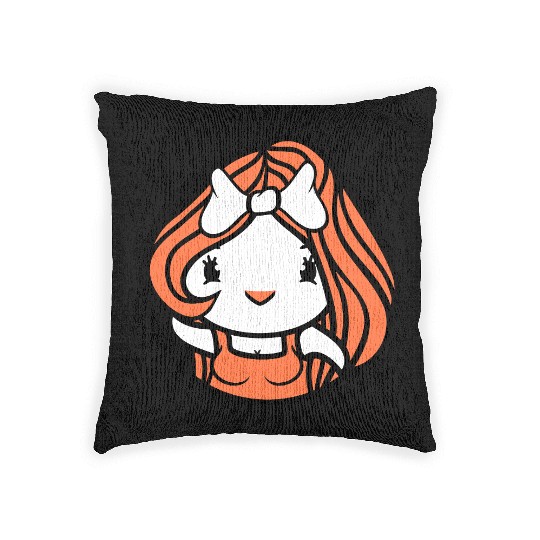 Bird Lady Woman Female Pretty Dress Bow Chick Cute Woven Pillows