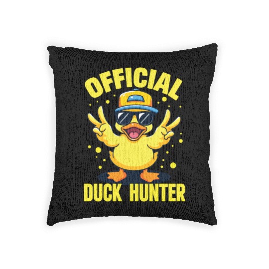 Duck Hunting Cruise Ducking Cruising Ducks Hunter Woven Pillows