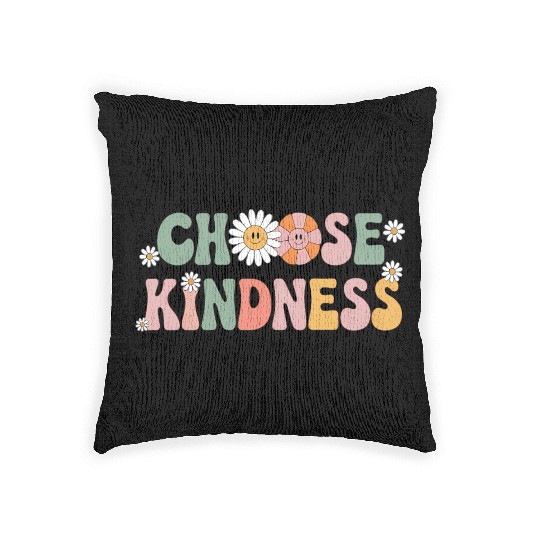 Choose Kindness Kind Teacher Back To School Woven Pillows