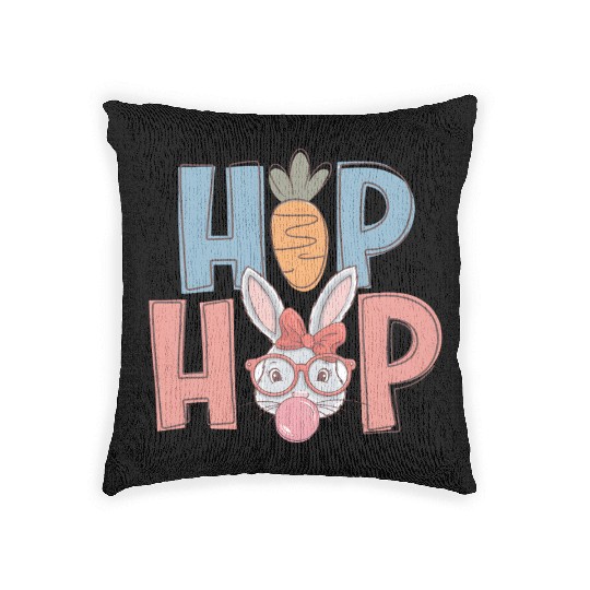 Hip Hop Bunny Woven Pillows