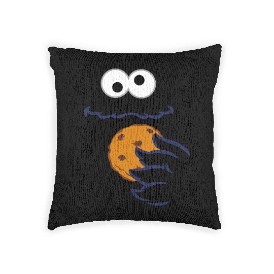 Sesame Street Costume Design Cookie Monster Woven Pillows