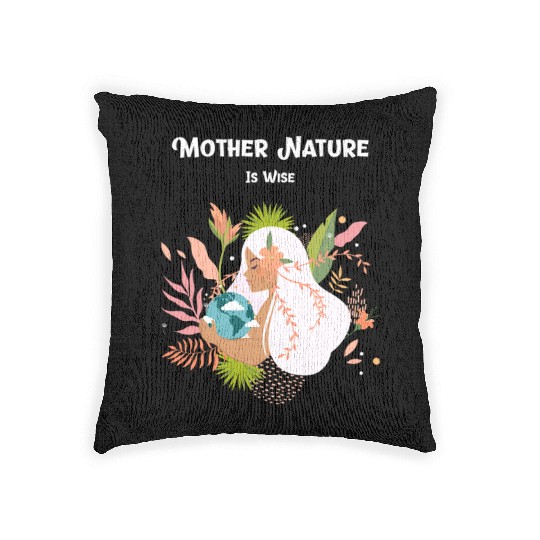Earth Day Mother Nature Woven Pillows