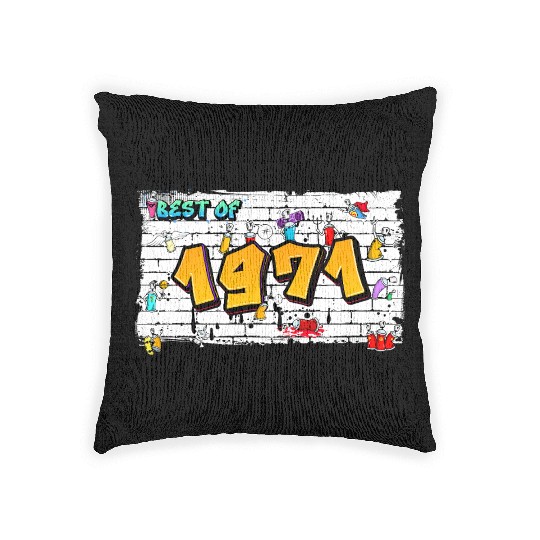 Urban Icon 1971 Graffiti – 54 Years of Timeless Woven Pillows