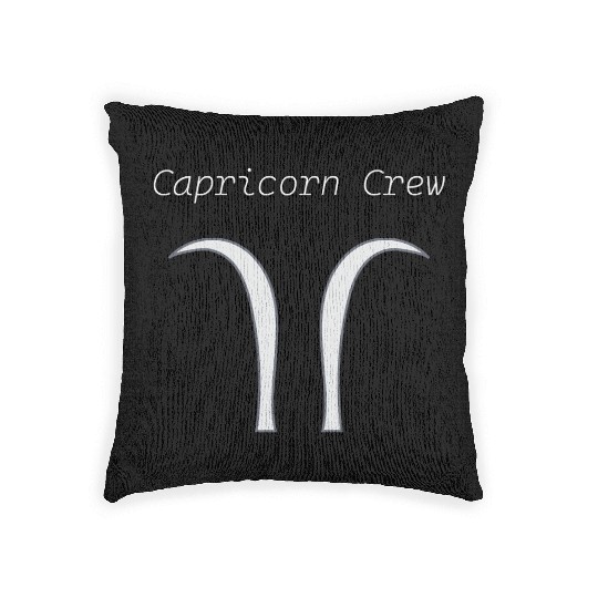 New, Original Capricorn Symbol Woven Pillows