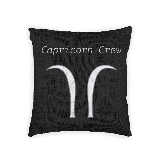 New, Original Capricorn Symbol Woven Pillows