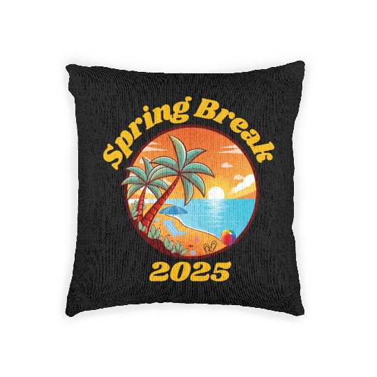 Spring Break 2025 Woven Pillows