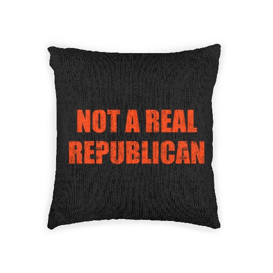 Not a real republican Woven Pillows