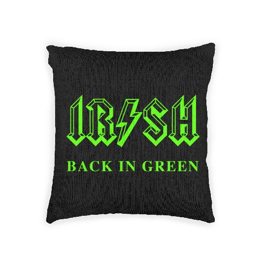 Irish Classic Rock - Back in Green Woven Pillows