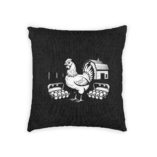 Local Egg Dealer Easter Sunday Easter Egg Woven Pillows