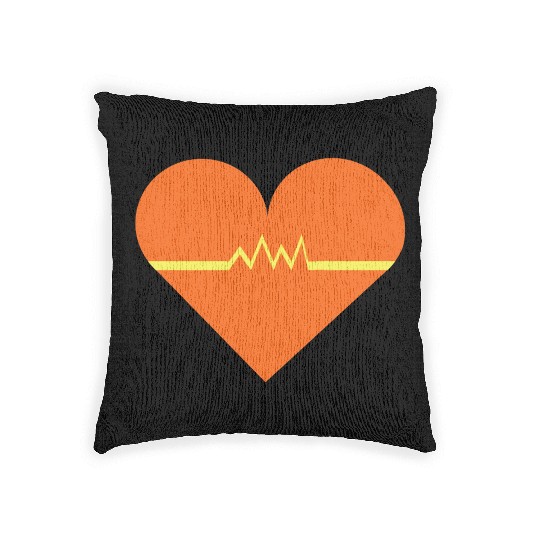 Heartbeat with Heart health care and Cardiac Woven Pillows