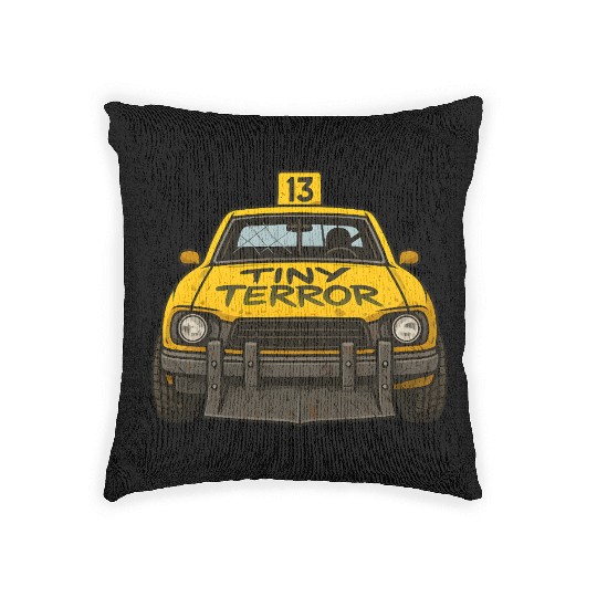Compact Demolition Derby Design Wreck Event Racing Woven Pillows