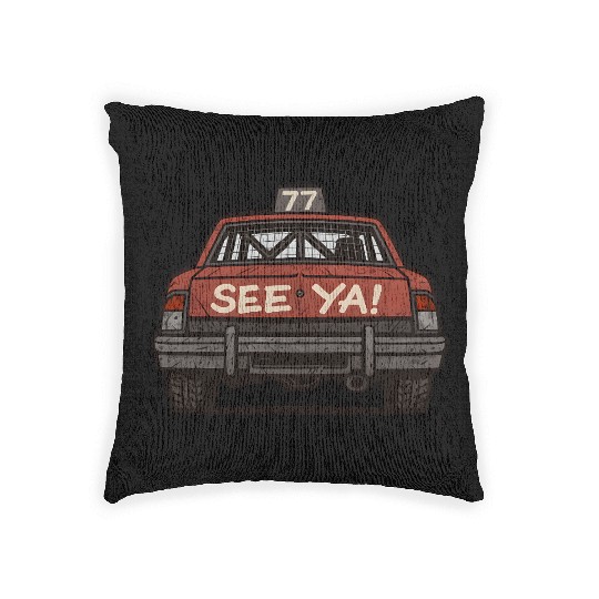 See-Ya! Demolition Derby Driver Racing Wreckfest Woven Pillows