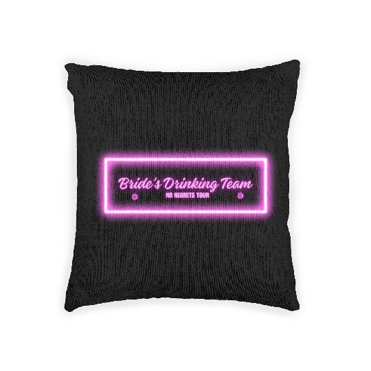 Bride's Drinking Team – No Regrets Tour Woven Pillows