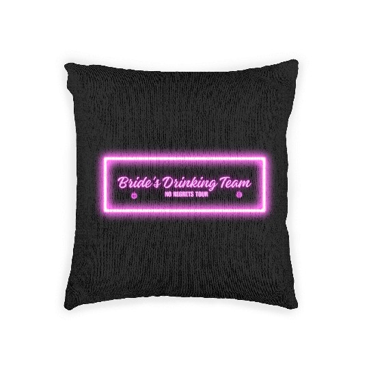 Bride's Drinking Team – No Regrets Tour Woven Pillows