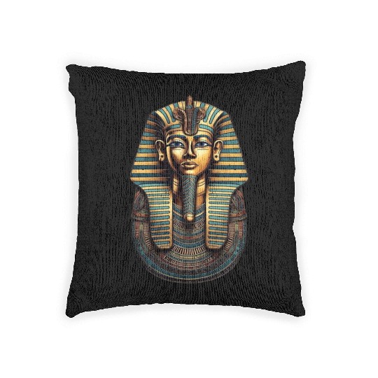 Pharaoh's Majesty Graphic Woven Pillows - Ancient Egyptian A