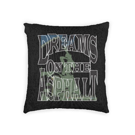 Dream on the Asphalt Woven Pillows