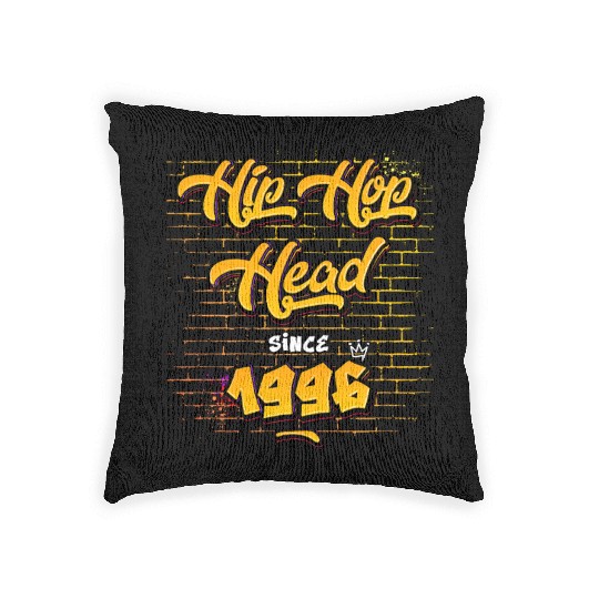 Hip-Hop Head Since 1996 - 29 Years of Street Beats Woven Pillows