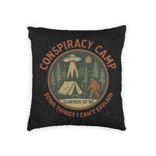 Conspiracy Camp Woven Pillows