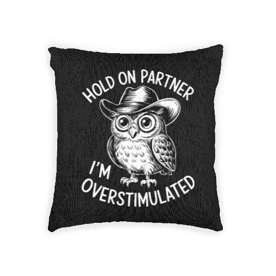 Neurodivergent Overstimulated Woven Pillows