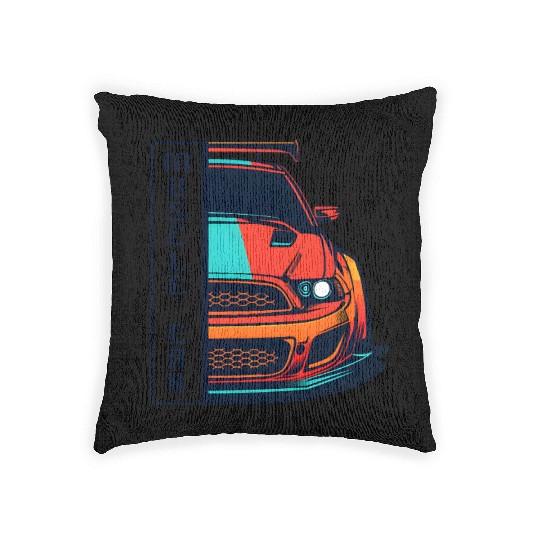 Muscle Car US Woven Pillows Modern Muscle Car Man Children