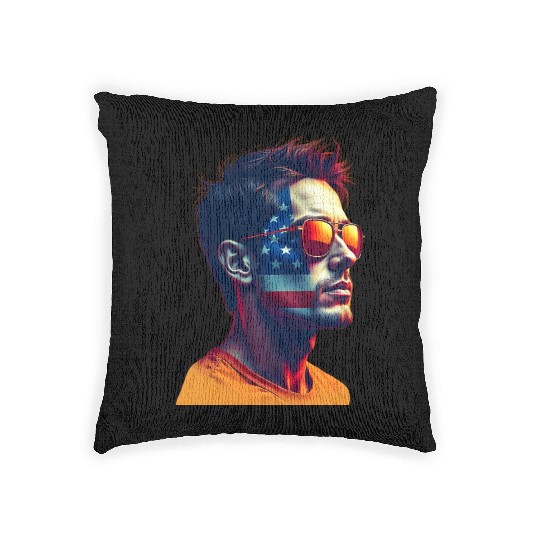 Patriotic American Spirit in Style Woven Pillows